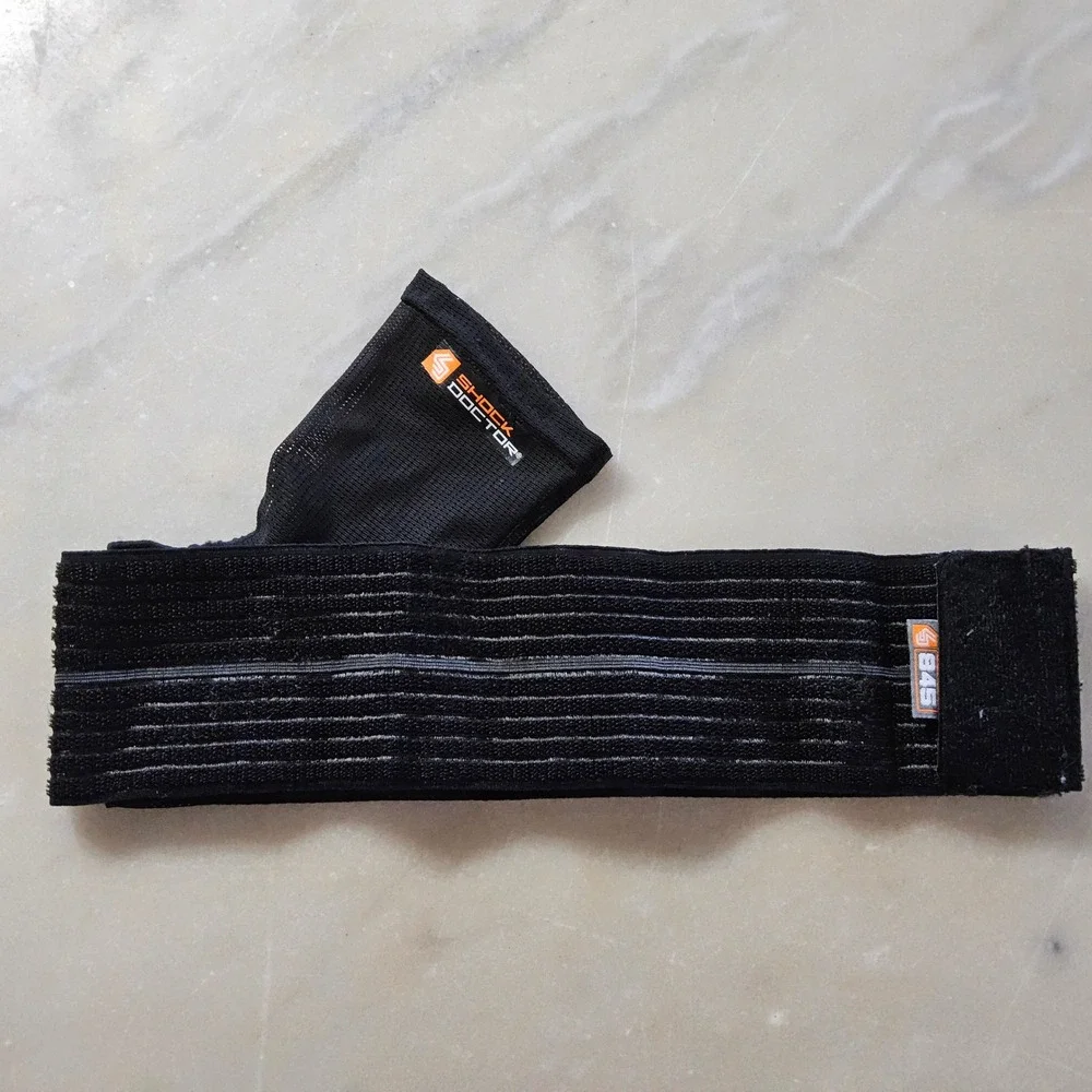Shock Doctor B45 Ankle‎ Sleeve with Compression Wrap Support Adjustable Black